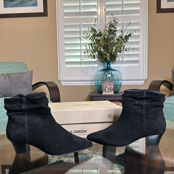 Women's Teresa Skip Scrunched Dress Ankle Booties sz 8.5 wide width - Picture 6 of 13